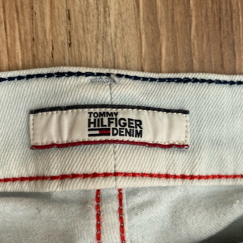 Tommy Hilfiger Lace Up Lightwash Denim Pants/Jeans - Picture 8 of 8